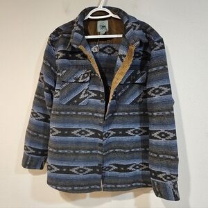 Skyhawk Aztec Blanket Wool Blend Jacket  NEW